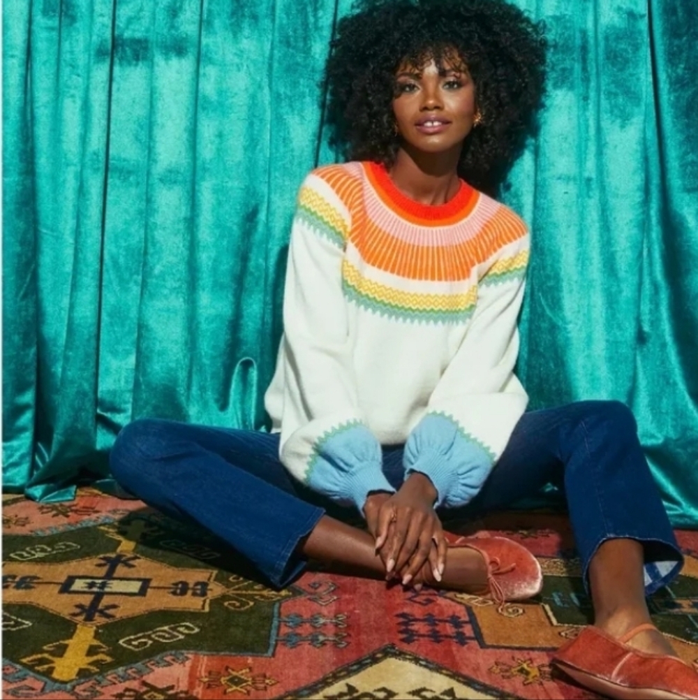 Tuckernuck Hyacinth House Fair Isle Crewneck Sweater